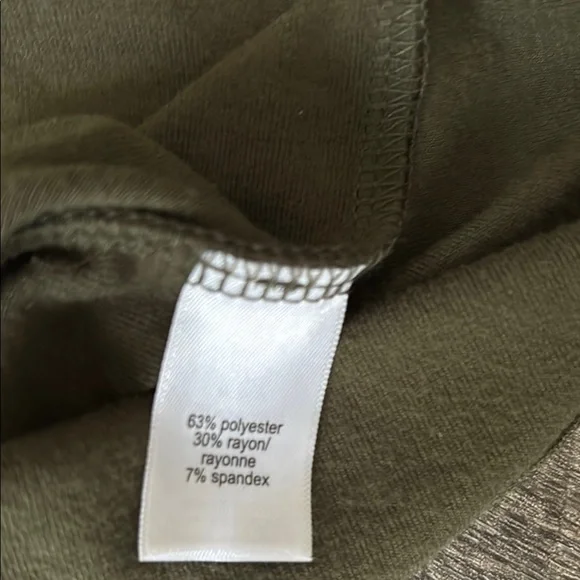 Olive Green Sleeveless shift dress from Maurice’s. New with tags. Very comfy. - Picture 7 of 8